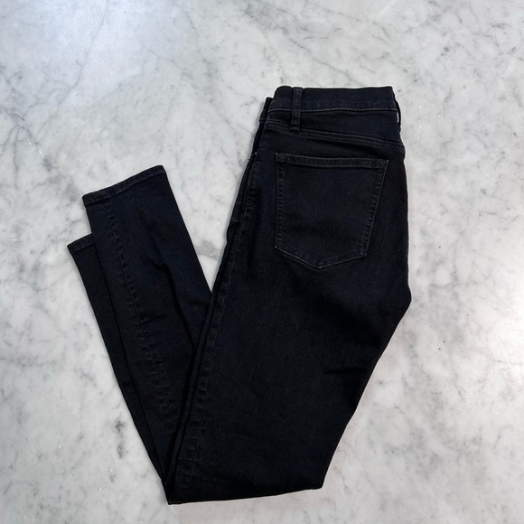 Gap 1969 Women’s Black True Skinny Stretch Denim Jeans Size 27R - Picture 4 of 6